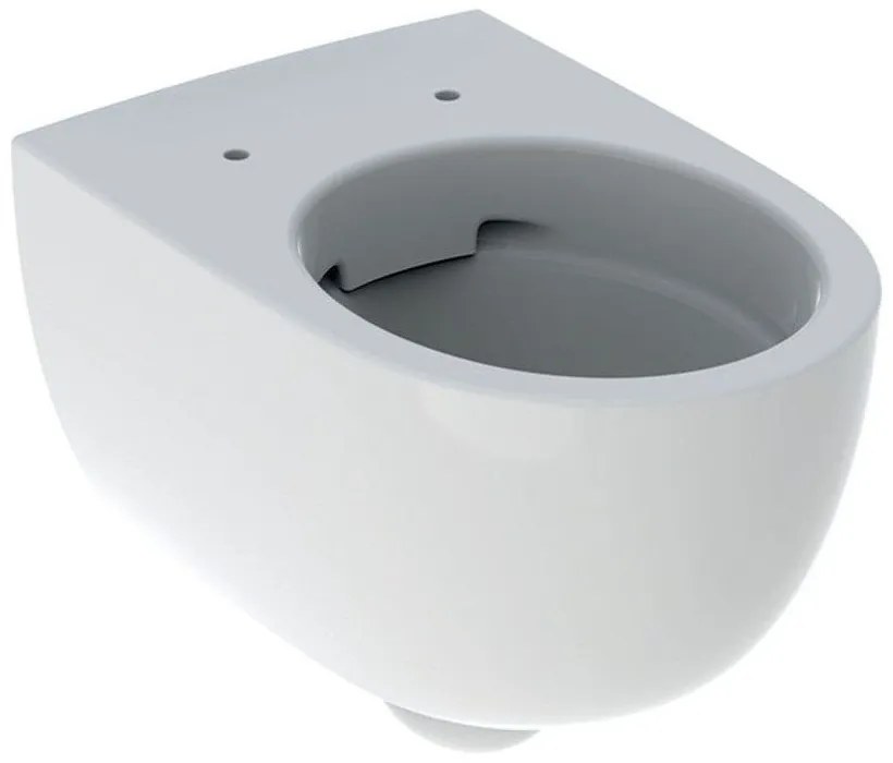 GEBERIT Selnova závesné WC Rimfree (bez splachovacieho kruhu) s hlbokým splachovaním, zvýšené, 355 x 530 mm, biela, 500.694.01.2