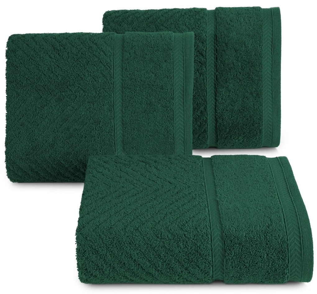 BAVLNENÝ UTERÁK KALIA8 SADA 6KS 50X90 CM TMAVOZELENÁ