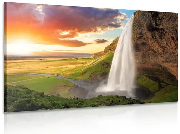 Obraz nádherný vodopád na Islande
