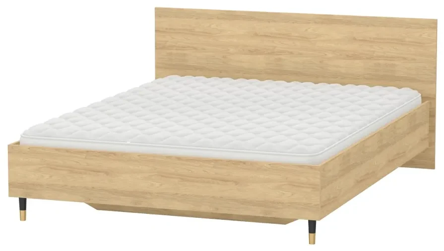 Posteľ LUX 160x200 dub hickory