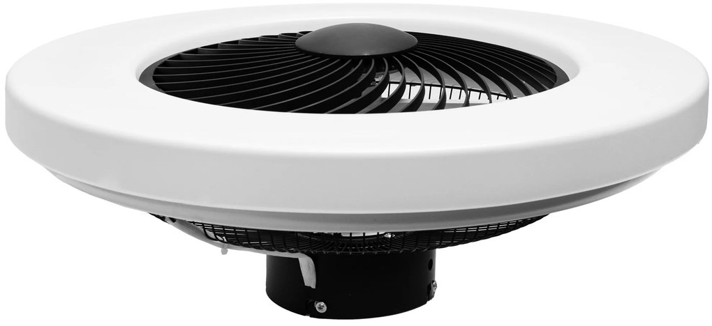 Toolight Toolight, LED stropné svietidlo s ventilátorom APP1552-C, čierna-biela, OSW-05181