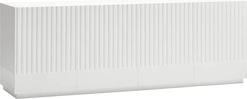 Teulat Doric dizajnová drevená komoda - Biela, 200 cm