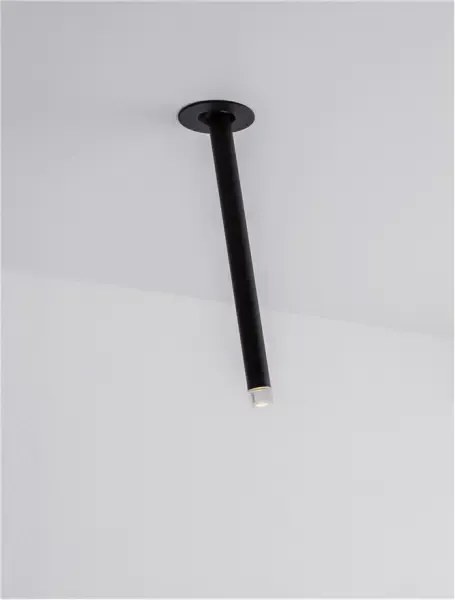 LED čierne moderné stropné svietidlo Stilvi 24