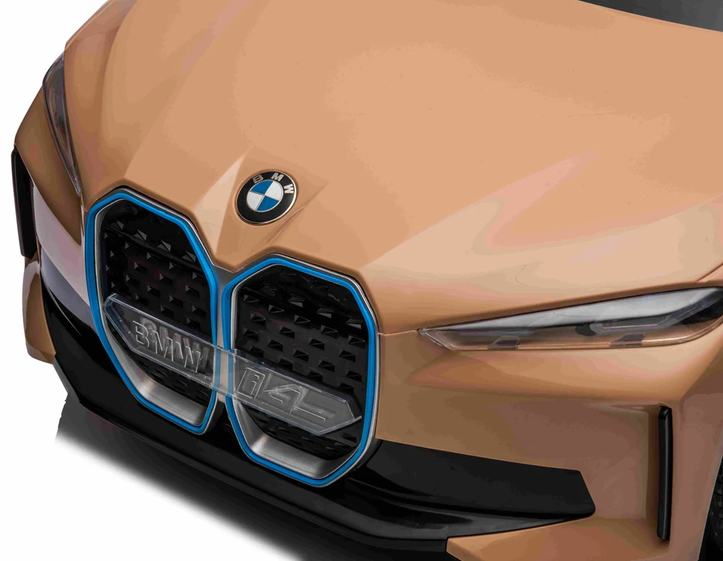 BMW i4 auto na batérie pre deti zlaté + diaľkové ovládanie