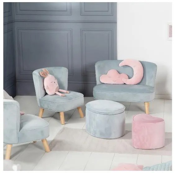 roba Detská pohovka (scandi, bledomodrá)  (100397114)