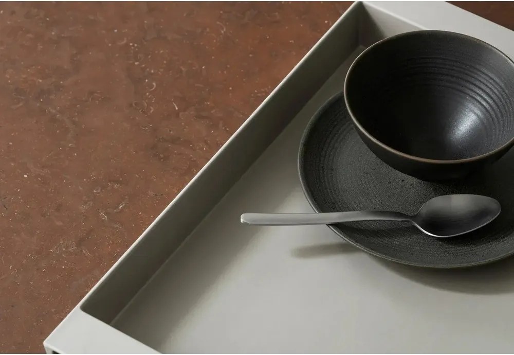 Tmavohnedý dezertný keramický tanier ø 21 cm Kumi – Blomus