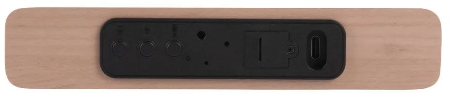 Digitálny budík s bezdrôtovou nabíjačkou Retro Flat LED – Karlsson