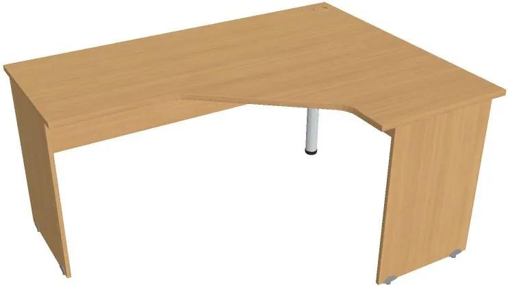 Stôl ergo ľavý, 1600 x 1200 x 755 mm, buk