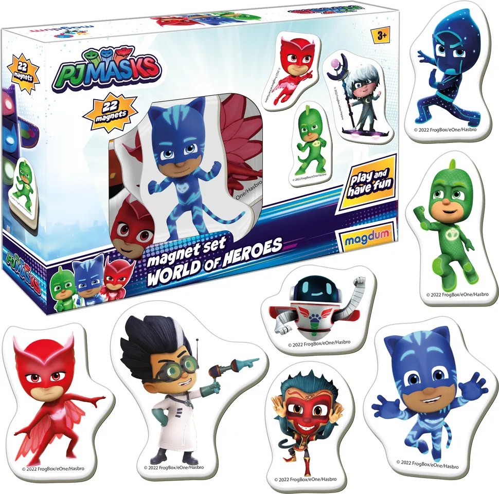 LEAN Toys PJ Masks sada magnetov ME 5031-31