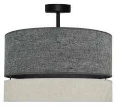 Duolla - Prisadený luster DOUBLE 1xE27/15W/230V pr. 40 cm šedá