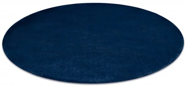 Protišmykový koberec POSH kruh Shaggy navy granát, plyš