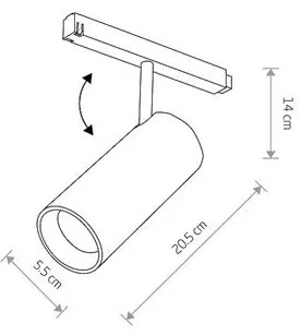 Svietidlo Nowodvorski LVM SPOT LED 9W 4000K 10656