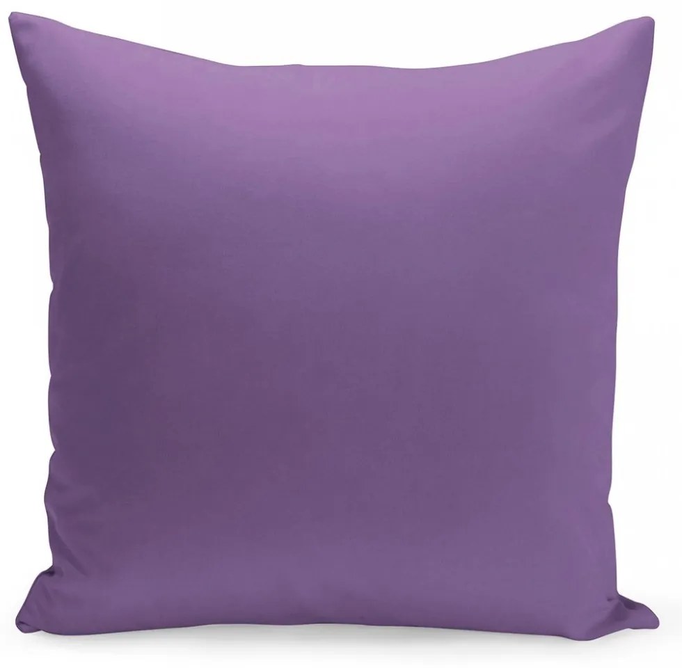 Jednofarebná obliečka v fialovej farbe 45x45 cm