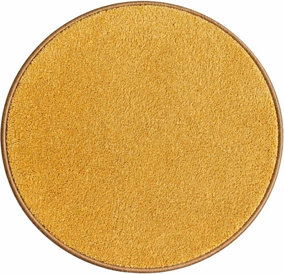 Vopi, Kusový koberec Eton Exklusive žltý kruh, 300x300 (priemer) kruh, žltá, obývacia izba