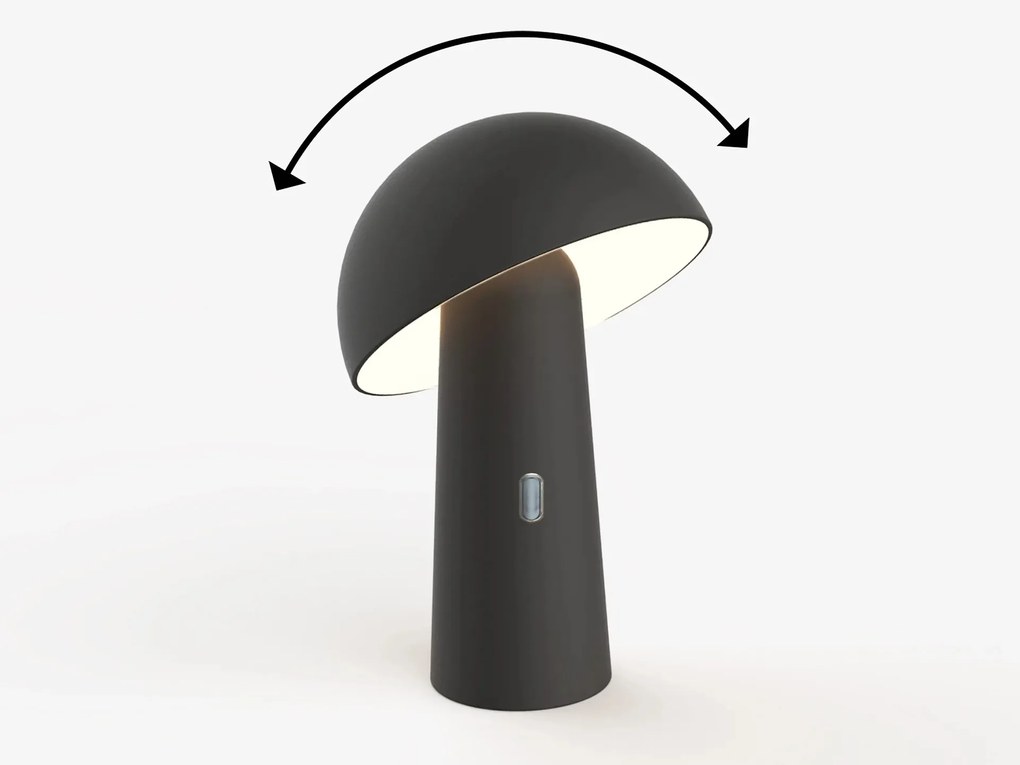 Shitake exteriérová lampa čierna