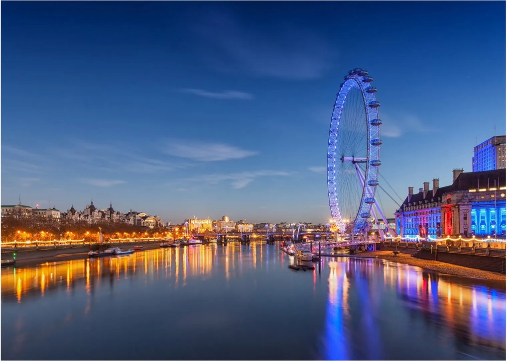 Sklenený obraz London Eye (70x50 cm)