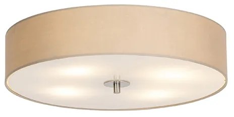 Rustikálne stropné svietidlo béžové 50 cm - Drum
