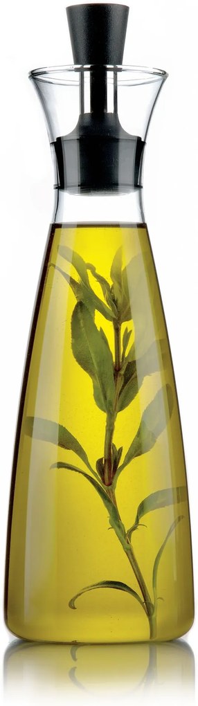 Eva Solo Sklenená flaša na olej/ocot s lievikom Drip-free 0,5 l