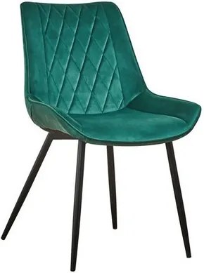 OVN stolička DUBAI zelená/čierna