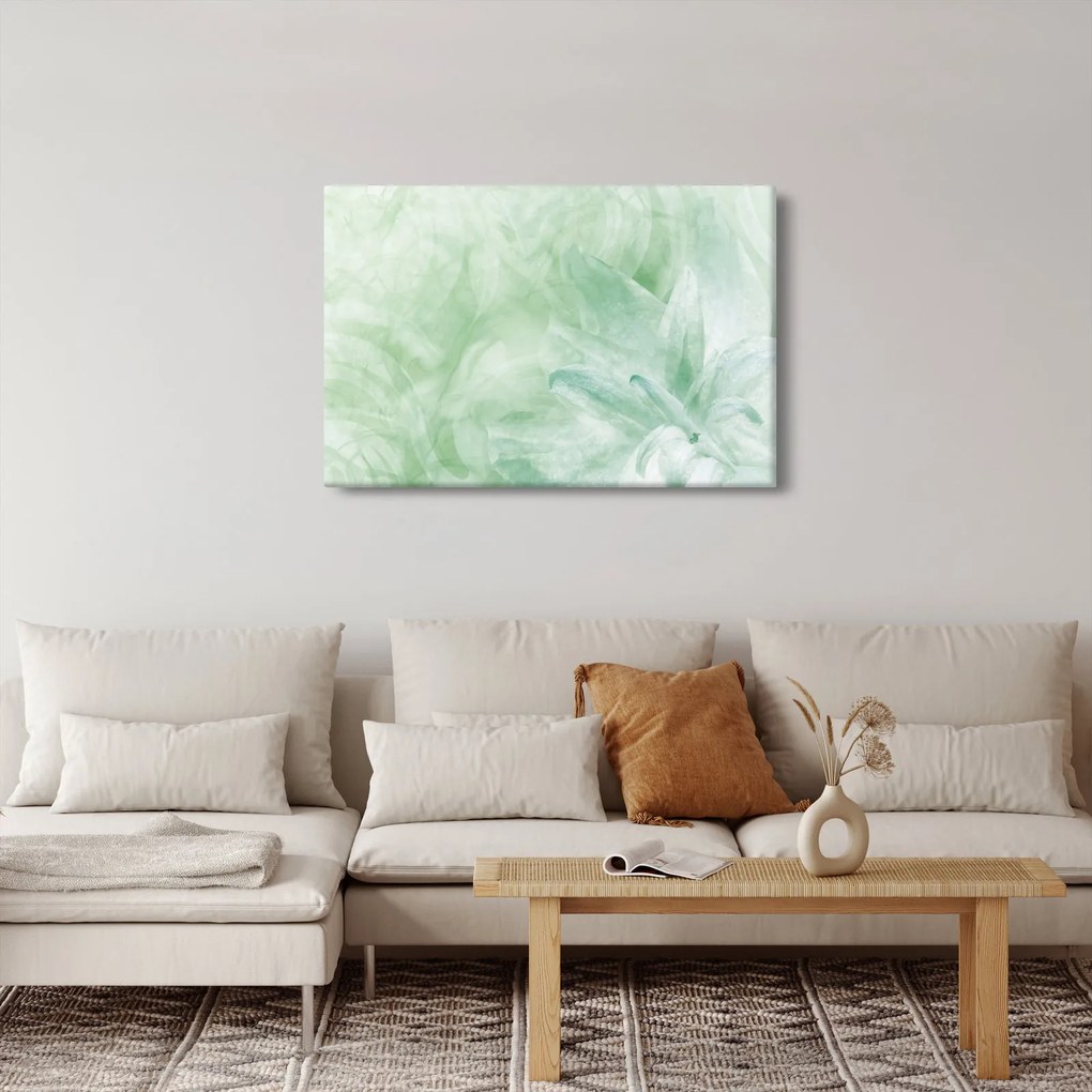 Obraz - Zelený kvet (90x60 cm)