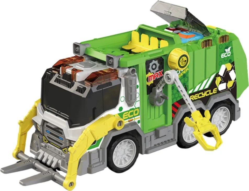 LEAN Toys Mestské smetiarske auto Mestské vozidlo Svetlá Zvuky