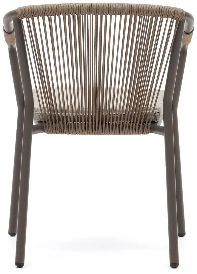 Béžová kovová záhradná stolička Xelida - Kave Home