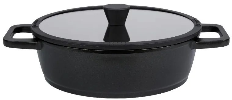 Livarno home Hrniec s pokrievkou, 28 cm (čierna)  (100383587)