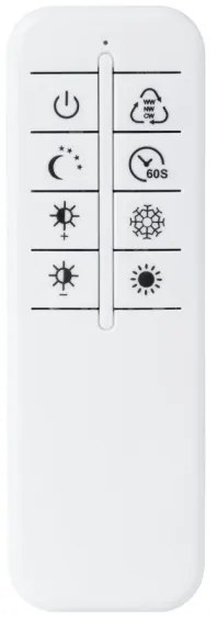 Top Light - LED Stmievateľný prisadený luster R4xLED/16,25W/230V hranatý biela + DO