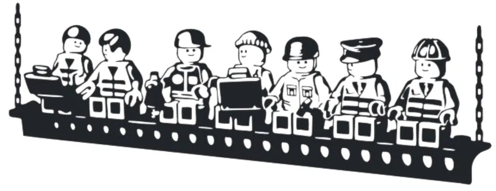 Samolepka na stenu "Lego postavičky" 56x150cm
