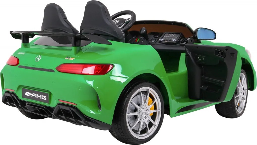 Ramiz Mercedes-Benz GT R pre deti Lakovaný zelený 4x4