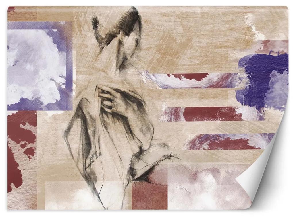Fototapeta, Žena abstraktní textura - 250x175 cm