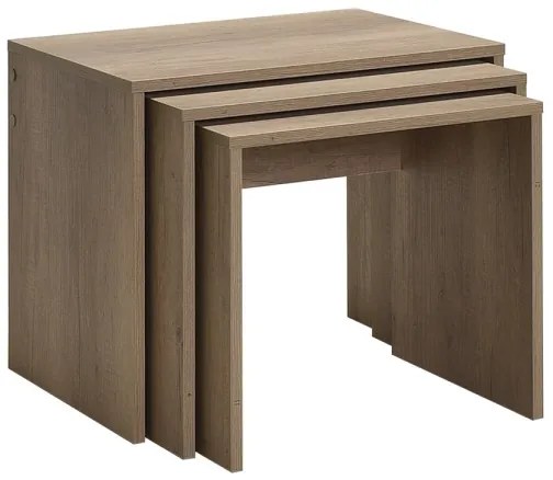 SADA 3x Konferenčný stolík hnedá