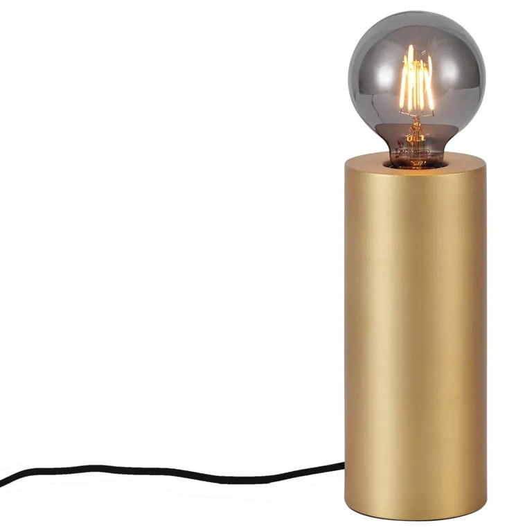 Moderná stolná lampa mosadzná 24 cm - Cylinder