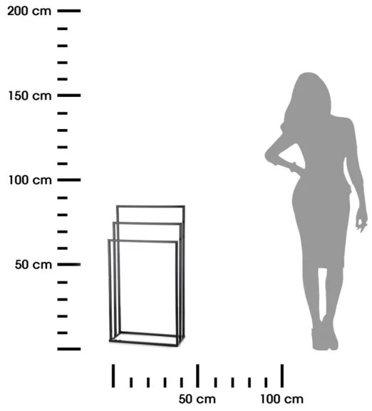 Vešiak na uteráky 85x45 cm