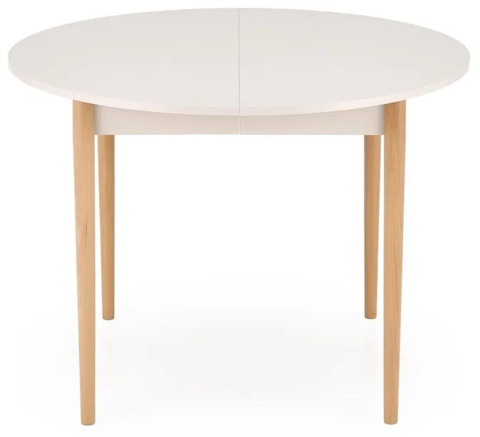 Rozkladací jedálenský stôl Pivot 102/141 cm kašmírový/buk