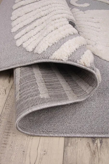 Koberec SKANDI KIDS A1095B sivý / krémový