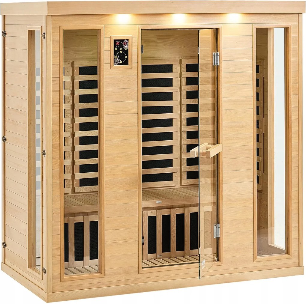 Domáca infračervená sauna pre 3-4 osoby s nízkym Emf Bluetooth chromoterapia