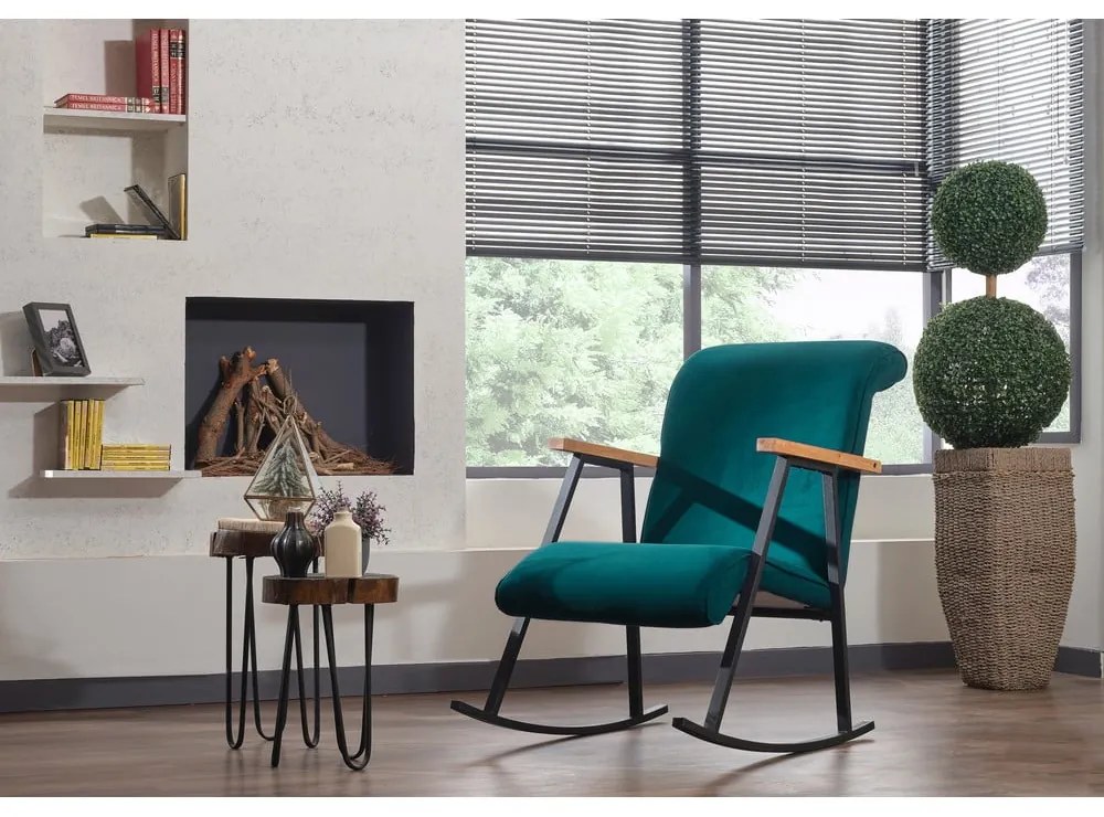 Kreslo v petrolejovej farbe Yoka – Artie