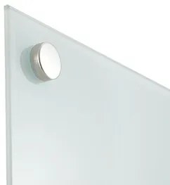 Sklenená magnetická tabuľa na stenu, biela, 500 x 350 mm