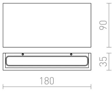 RED - Design Rendl - R12573 - LED Vonkajšie nástenné svietidlo TORINO 2xLED/5W/230V IP54