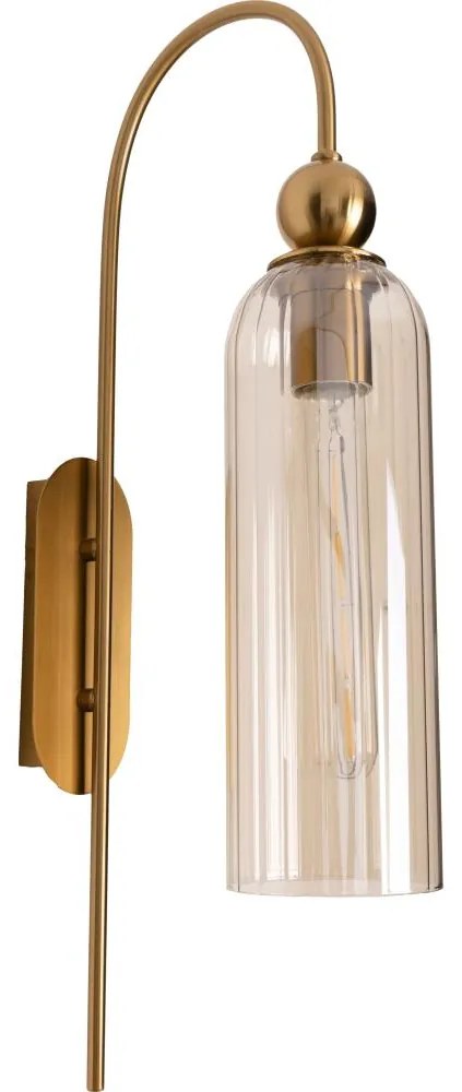 MAXLIGHT W0332 - Nástenná lampa CAMPANILA 1xE27/40W/230V mosadz/béžová