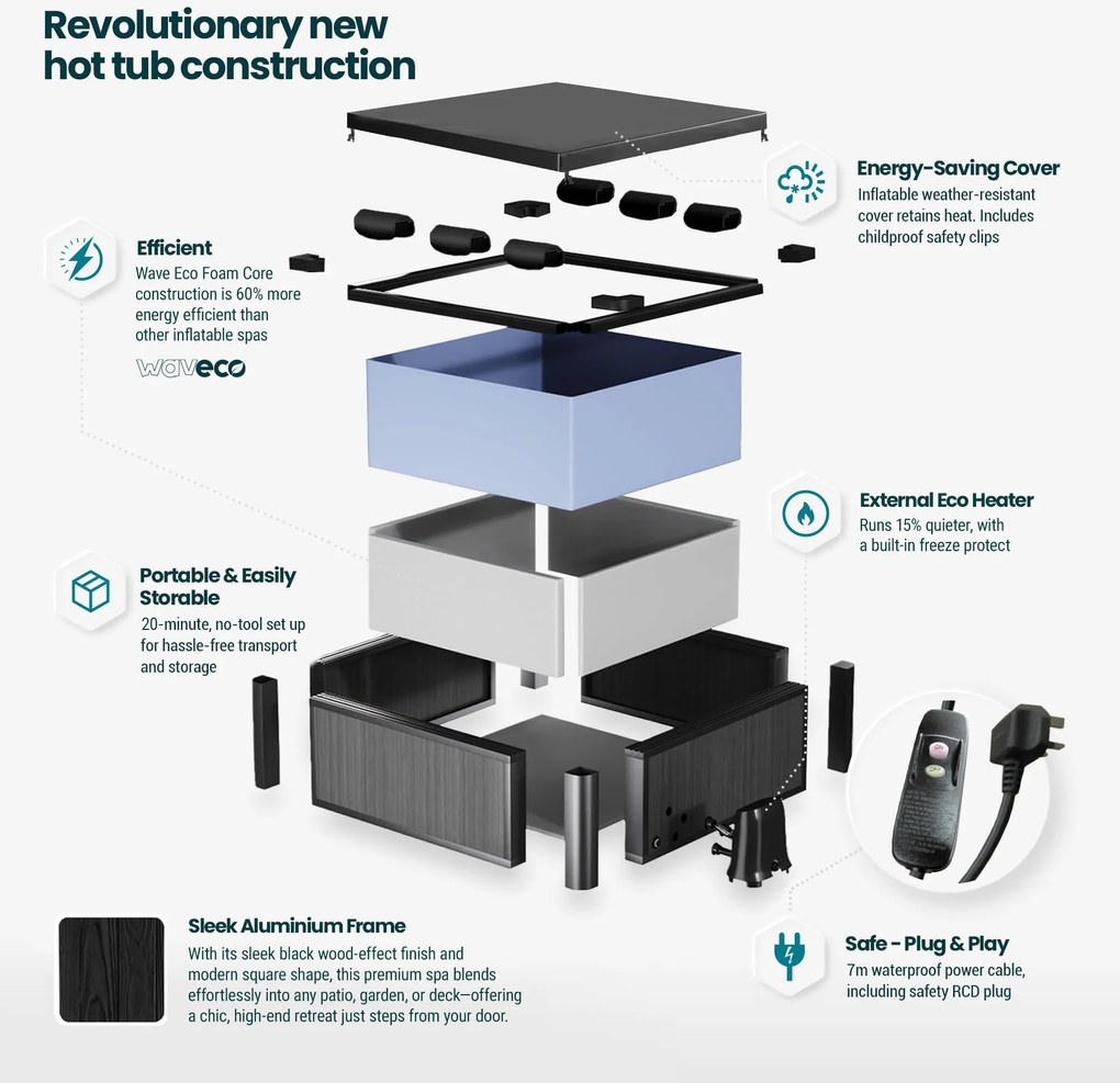 Rám Whirlpool CF ADRIATIC 6 BLACK WOOD
