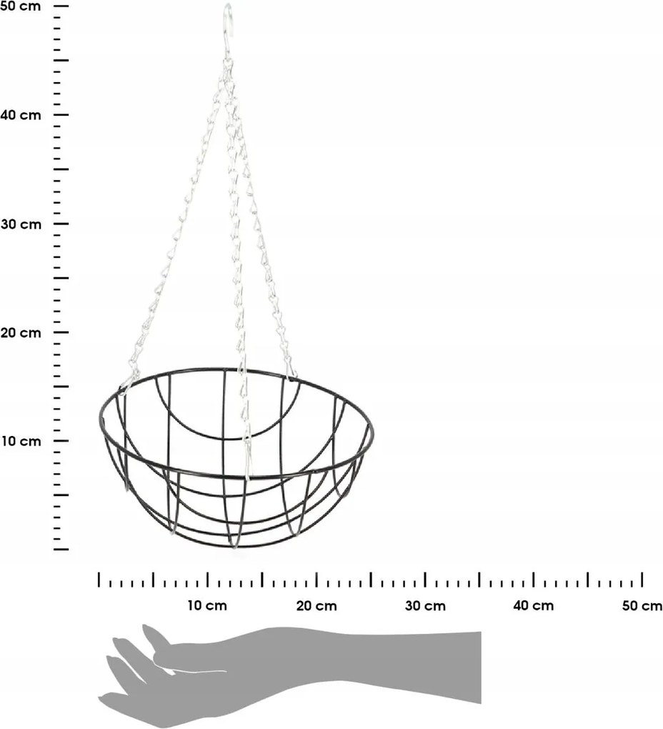 Závěsný květináč PULO hnědý