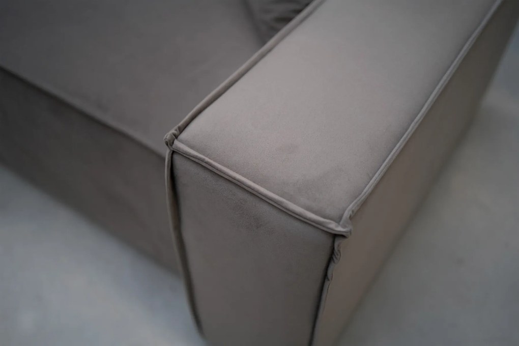 ROHOVÁ SEDAČKA TERRY SWING 1 KRÉMOVÝ ZAMAT 244 x 142 cm