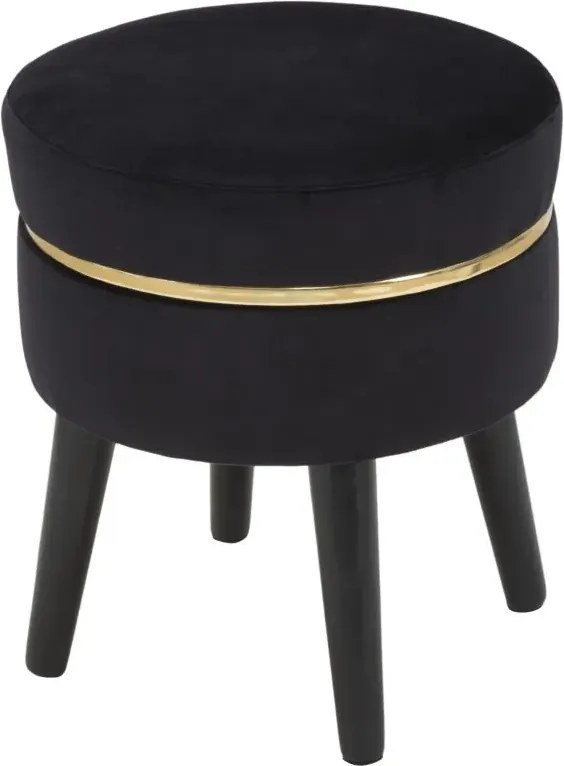 Taburet PARIS 35 cm čierny