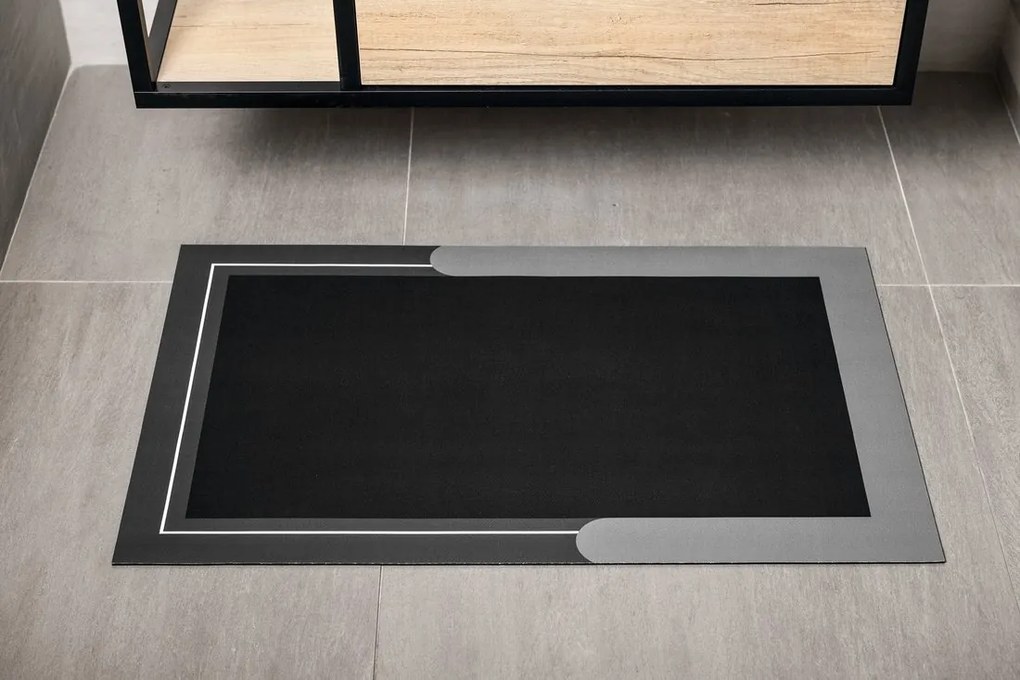 Aqualine Aqualine, Kúpeľňová predložka 60x120cm, absorpčná, šedá, PCD014V