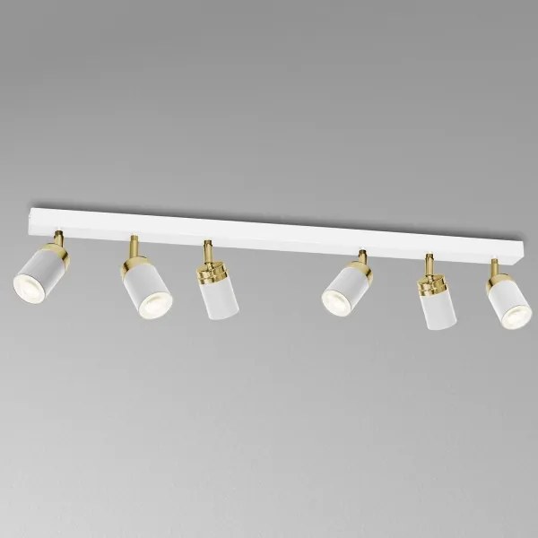 Bodové svietidlo RENO 6xGU10/60W/230V biela/zlatá