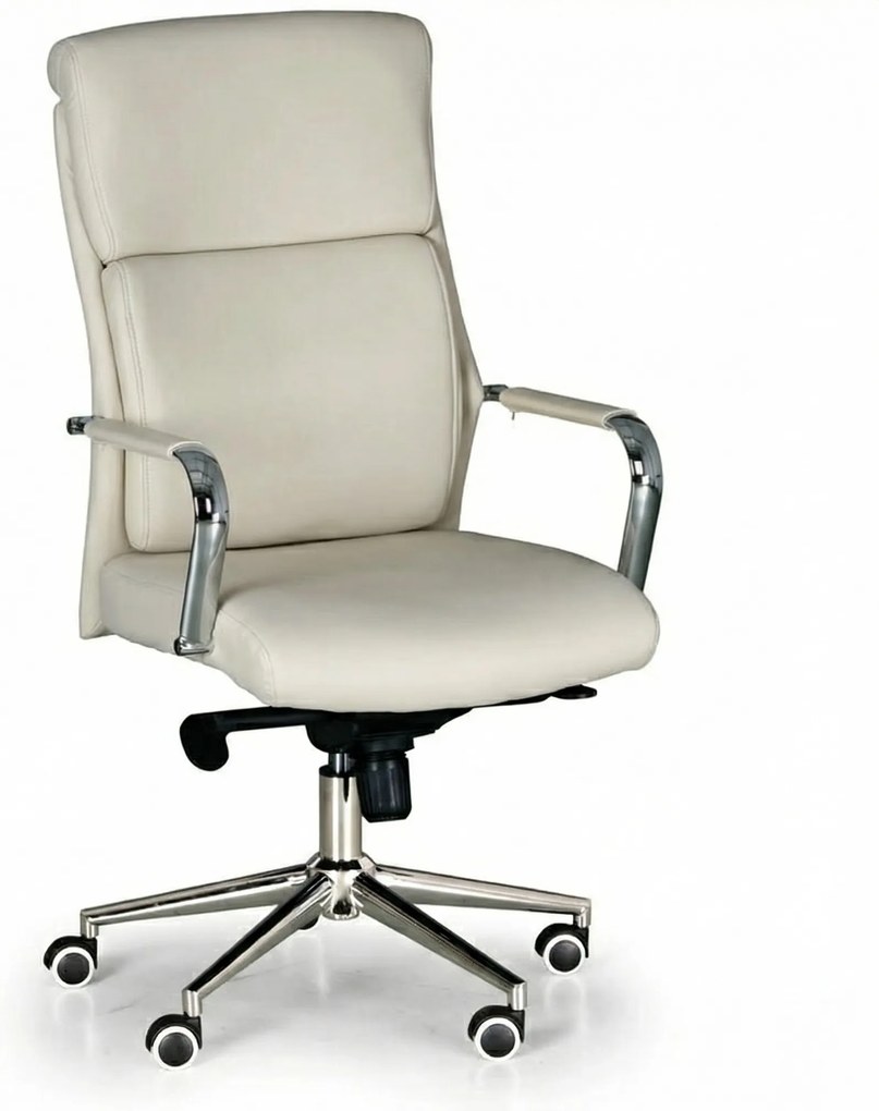 Kožené kancelárske kreslo VIRO 1+1 ZADARMO, béžová