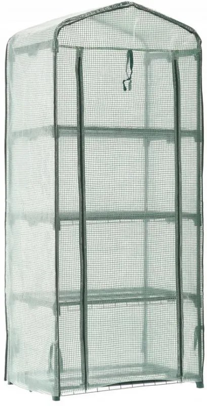 GARDEN LINE Záhradný skleník s policami PVC fólia 69 x 49 x 160 cm TUN0426