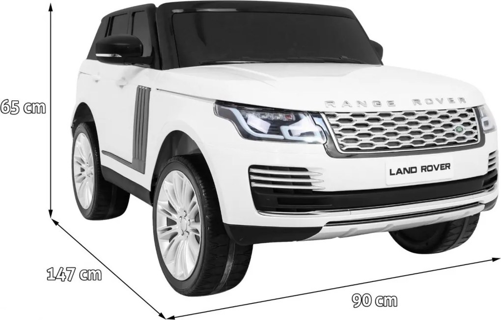 Ramiz Range Rover HSE 2-miestne detské auto Biele SUV + Pilot